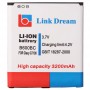Link Dream Vysoce kvalitní náhradní baterie 3200 mAh pro Galaxy Grand 2 / G7106 (B600BC)