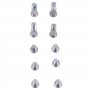 Нижні гвинти, встановлені для MacBook Air 13 дюймів A2179 2020 (срібло)