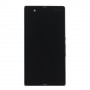 LCD -skärm + pekpanel med ram för Sony Xperia Z / L36H / C6603 / C6602 (svart)