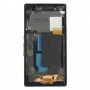 РК -дисплей + сенсорна панель з кадром для Sony Xperia Z / L36H / C6603 / C6602 (чорний)