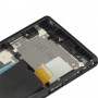 Display LCD + pannello touch con frame per Sony Xperia Z / L36H / C6603 / C6602 (nero)