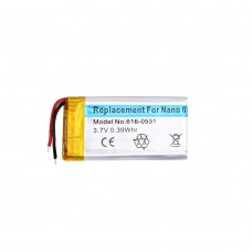 Batterie Li-ion rechargeable pour iPod nano 6th 3.7V 0,39whr