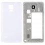 Für Galaxy Note 4 / N910V Vollgehäuseabdeckung (mittlere Rahmen Rückseite Plattengehäuse Kamera Linsenplatte + Batterie zurück -Abdeckung) (weiß) (weiß)