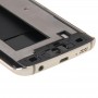 Galaxy S6 Edge / G925フルハウジングカバー（フロントハウジングLCDフレームベゼルプレート +バックプレートハウジングカメラレンズパネル +バッテリーバックカバー）（金）