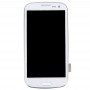 Display LCD (TFT da 4,65 pollici) + pannello touch con telaio per Galaxy SIII / I9300 (bianco)
