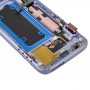 OLED LCD -näyttö Galaxy S7 / G930V digitoijalle Full Assembly kehyksellä (harmaa)