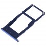 מגש כרטיס SIM + מגש כרטיס SIM / מגש כרטיס SD של מיקרו עבור Huawei Honor 20i (כחול)