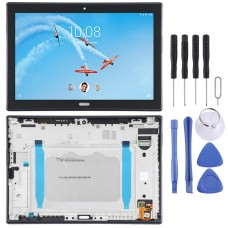 LCD Screen and Digitizer Full Assembly with Frame for Lenovo TAB4 Plus TB-X704 / TB-X704L(Black)