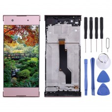 OEM LCD Screen for Sony Xperia XA1 G3112 G3116 G3121 Digitizer Full Assembly with Frame(Pink)