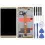 Huawei Mate 8 Digitizer Frame with Frame（Gold）のOEM LCDスクリーン