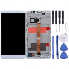 OEM LCD Screen for Huawei Mate 8 Digitizer Full Assembly with Frame(White)