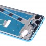 Přední pouzdro LCD rámeček rámeček rámeček s bočními klávesami pro Huawei P30 Lite (modrá)