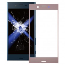 Przedni ekran zewnętrzny szklany soczewkę dla Sony Xperia XZ (różowe złoto)