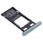 מגש כרטיס SIM + מגש כרטיס SIM + מגש כרטיס מיקרו SD עבור Sony Xperia XZ2 Compact (ירוק)