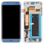 Galaxy S7 Edge / G935F / G935FD（青）用のオリジナルのスーパーAMOLEDマテリアルLCDスクリーンとデジタイザーフルアセンブリ（フレーム /充電ポートフレックスケーブル /電源ボタン /ボリュームボタンフレックスケーブル）