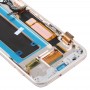原始的超级AMOLED材料LCD屏幕和数字化器完整组件（带框架 /充电端口电缆 /电源按钮弹性电缆 /音量按钮flex电缆）用于Galaxy S7 Edge / g935f / g935fd（蓝色）