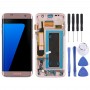 Original Super AMOLED Material LCD Screen and Digitizer Full Assembly(with Frame / Charging Port Flex Cable / Power Button Flex Cable / Volume Button Flex Cable) for Galaxy S7 Edge / G935F / G935FD(Rose Gold)
