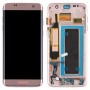 Original Super AMOLED Material LCD Screen and Digitizer Full Assembly(with Frame / Charging Port Flex Cable / Power Button Flex Cable / Volume Button Flex Cable) for Galaxy S7 Edge / G935F / G935FD(Rose Gold)