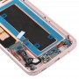 Original Super AMOLED Material LCD -skärm och digitizer Fullmontering (med ram / laddningsport flexkabel / strömknapp Flexkabel / volymknapp flexkabel) för Galaxy S7 Edge / G935F / G935FD (Rose Gold)