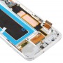 Originální super AMOLED MATERIÁL LCD obrazovka a Digitizérová plná sestava (s flexovým kabelem / nabíjecím portům / tlačítkem napájecího tlačítka pro flex / objem flex kabelu) pro Galaxy S7 Edge / G935F / G935FD (stříbrné) (stříbro)