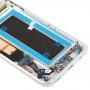 Originální super AMOLED MATERIÁL LCD obrazovka a Digitizérová plná sestava (s flexovým kabelem / nabíjecím portům / tlačítkem napájecího tlačítka pro flex / objem flex kabelu) pro Galaxy S7 Edge / G935F / G935FD (stříbrné) (stříbro)