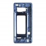 Pour Galaxy S10 + Boîtier avant Plaque de lunette de cadre LCD (bleu)