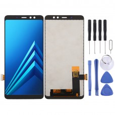 Galaxy A8+（2018）A730F、A730F/DSのDigitizer Full Assembly（Black）のIncell LCDハーフスクリーン 