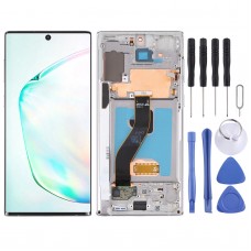 Alkuperäinen LCD-näyttö Samsung Galaxy Note10 4G/Note10 5G SM-N971/N970 Digitoija Koko kokoonpano kehyksellä (harmaa)
