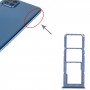 Para Samsung Galaxy M32 5G SM-M326B SIM Card Bandeja + Bandeja de tarjeta SIM + Micro SD Tarjeta (azul)
