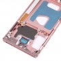 Pour Samsung Galaxy Note20 SM-N980 Plaque de lunette à cadre moyen (rose)