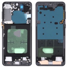 Para Samsung Galaxy S21+ 5G SM-G996B Middle Frame Bisel Plate (negro)