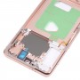 Для Samsung Galaxy S21+ 5G SM-G996B Рамка середньої рамки (рожева)