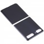 For Samsung Galaxy Z Flip 4G SM-F700 Glass Battery Back Cover (Black)