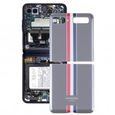 Per Samsung Galaxy Z Flip 4G SM-F700 Batteria in vetro Coperchio (grigio)