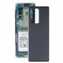 Pro Samsung Galaxy Z Fold2 5G SM-F916B skleněný zadní kryt (černá)