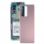 对于三星Galaxy Z Fold2 5G SM-F916B玻璃电池后盖（粉红色）