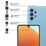 Samsung Galaxy A32 SM-A325 ორიგინალური კამერის ნაკრები (სიღრმე + მაკრო + ფართო + მთავარი კამერა + წინა კამერა)