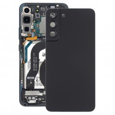 Für Samsung Galaxy S22+ 5G SM-S906B Batterie Rückzugabdeckung mit Kamera-Objektivabdeckung (schwarz)