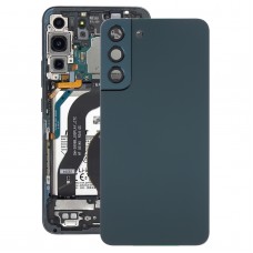 För Samsung Galaxy S22+ 5G SM-S906B Batteriets bakåtlock med kameralinsskydd (grönt)