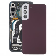 Para Samsung Galaxy S22+ 5G SM-S906B Batería Tapa trasera con cubierta de lente de cámara (púrpura)