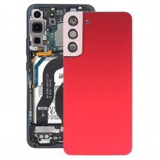 עבור Samsung Galaxy S22+ 5G SM-S906B כיסוי אחורי סוללה עם כיסוי עדשת מצלמה (אדום)