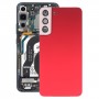 За Samsung Galaxy S22+ 5G SM-S906B BATTOR BATRY COVER с капак на обектива на камерата (червено)