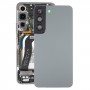 För Samsung Galaxy S22 5G SM-S901B Batteriets bakåtskydd med kameralinsskydd (grå)