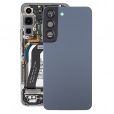 För Samsung Galaxy S22 5G SM-S901B Batteriets bakåtskydd med kameralinsskydd (blå)