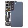 För Samsung Galaxy S22 5G SM-S901B Batteriets bakåtskydd med kameralinsskydd (blå)