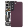 Para Samsung Galaxy S22 5G SM-S901B Batería Tapa trasera con cubierta de lente de cámara (púrpura)