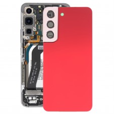 För Samsung Galaxy S22 5G SM-S901B Batteriets bakåtskydd med kameralinsskydd (RED)