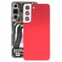 Dla Samsung Galaxy S22 5G SM-S901B Batoylowa pokrywa baterii z osłoną obiektywu aparatu (czerwony)
