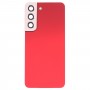 Samsung Galaxy S22 5G SM-S901B ბატარეის უკანა საფარით კამერის ლინზების საფარით (წითელი)