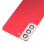 For Samsung Galaxy S22 5G SM-S901B Battery Back Cover with Camera Lens Cover (Red)